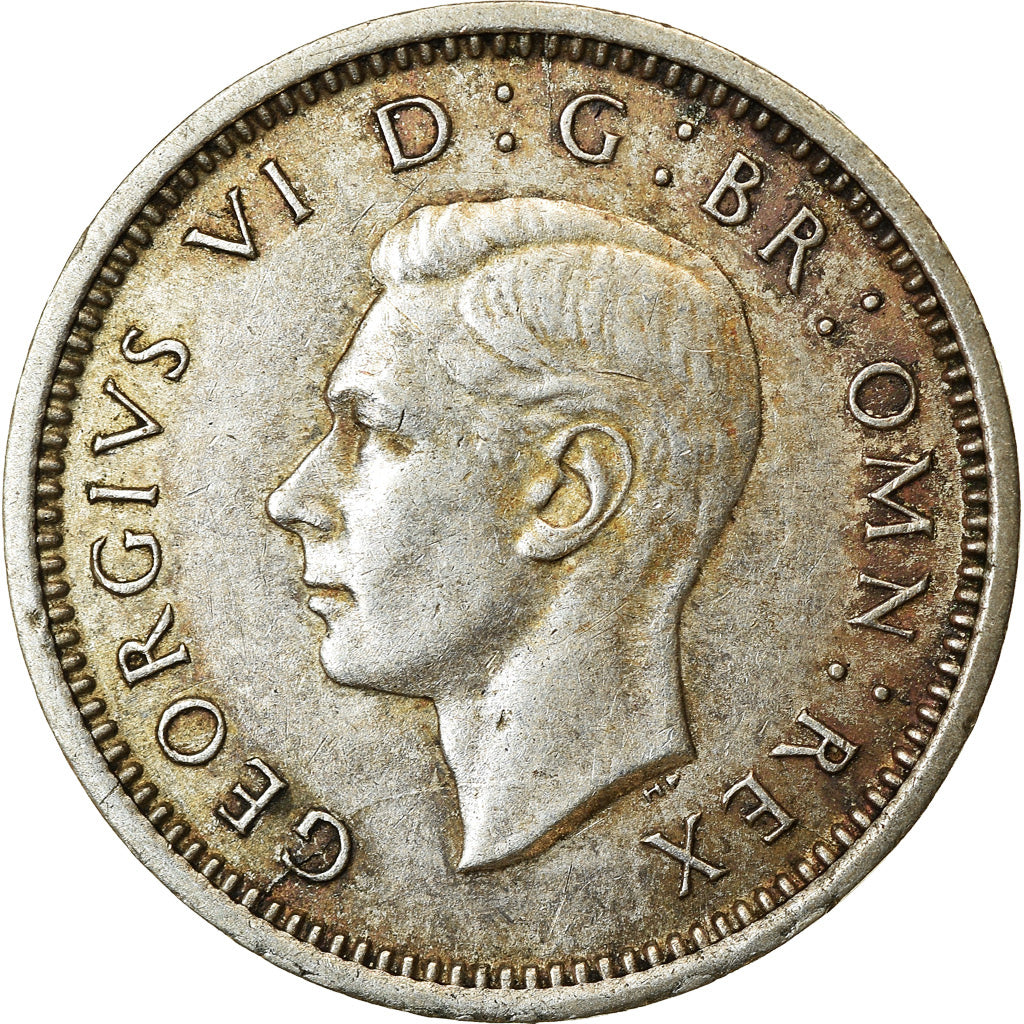 Coin, Great Britain, George VI, 3 Pence, 1942, AU(50-53), Silver, KM:848