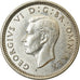 Moneda, Gran Bretaña, George VI, 3 Pence, 1942, EBC, Plata, KM:848