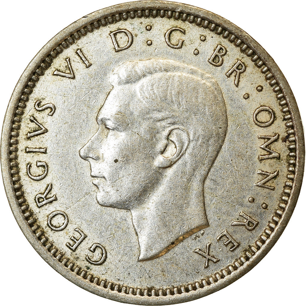 Coin, Great Britain, George VI, 3 Pence, 1944, EF(40-45), Silver, KM:848