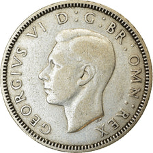 Moneda, Gran Bretaña, George VI, Shilling, 1940, BC+, Plata, KM:854
