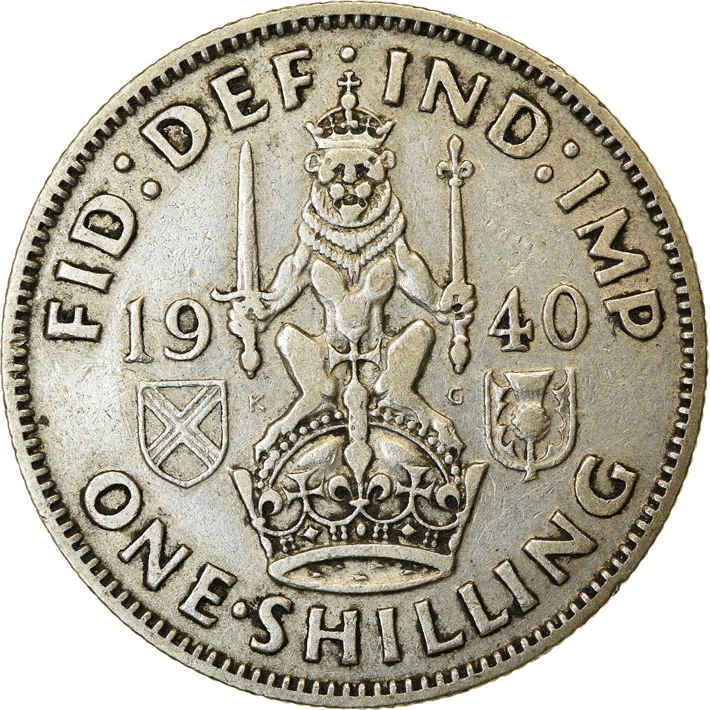 Coin, Great Britain, George VI, Shilling, 1940, VF(30-35), Silver, KM:854