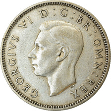 Moeda, Grã-Bretanha, George VI, Shilling, 1946, EF(40-45), Prata, KM:854