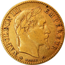 Moneta, Francia, Napoleon III, Napoléon III, 10 Francs, 1867, Paris, BB, Oro