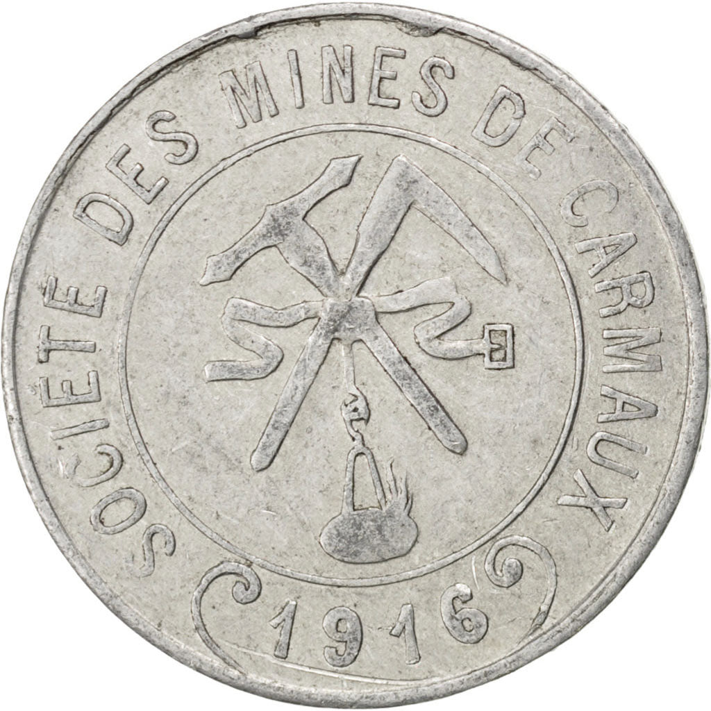 France, 5 Centimes, 1916, EF(40-45), Aluminium, Elie #10.1, 1.33
