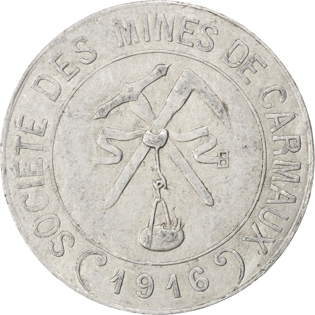 France, 10 Centimes, 1916, EF(40-45), Aluminium, Elie #10.2, 2.01