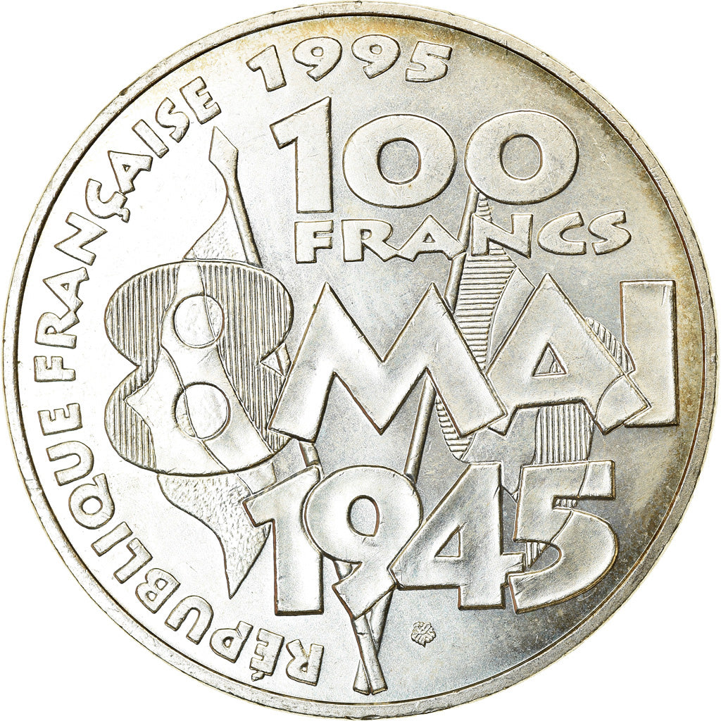 Moneta, Francia, 8 mai 1945, 100 Francs, 1995, Paris, SPL, Argento, KM:1116.1