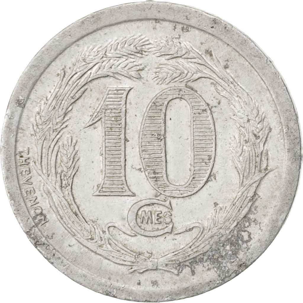 France, 10 Centimes, EF(40-45), Aluminium, Elie #10.1, 1.70