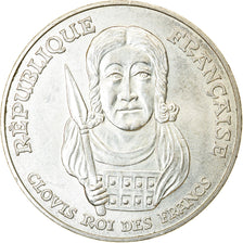 Coin, France, Clovis, 100 Francs, 1996, AU(55-58), Silver, KM:1180, Gadoury:953