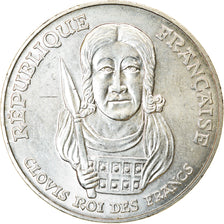 Coin, France, Clovis, 100 Francs, 1996, MS(60-62), Silver, KM:1180, Gadoury:953