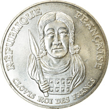Coin, France, Clovis, 100 Francs, 1996, MS(63), Silver, KM:1180, Gadoury:953