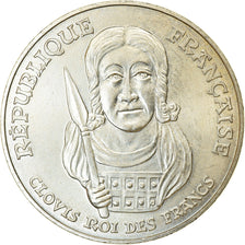 Coin, France, Clovis, 100 Francs, 1996, MS(63), Silver, KM:1180, Gadoury:953