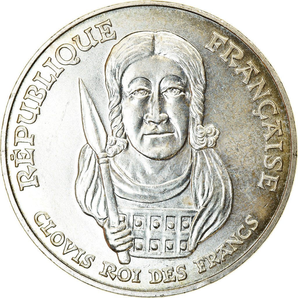 Moneta, Francia, Clovis, 100 Francs, 1996, SPL, Argento, KM:1180, Gadoury:953