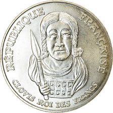 Munten, Frankrijk, Clovis, 100 Francs, 1996, UNC, Zilver, KM:1180, Gadoury:953