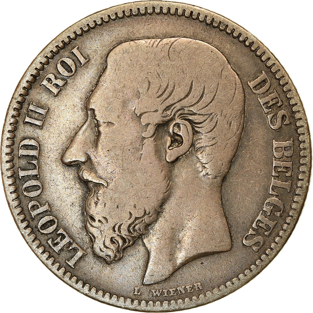 Coin, Belgium, Leopold II, 2 Francs, 2 Frank, 1867, VF(30-35), Silver, KM:30.1