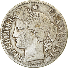 Coin, France, Cérès, 2 Francs, 1870, Bordeaux, VF(20-25), Silver, KM:816.2