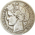 Moeda, França, Cérès, 2 Francs, 1871, Bordeaux, VF(30-35), Prata, KM:817.2