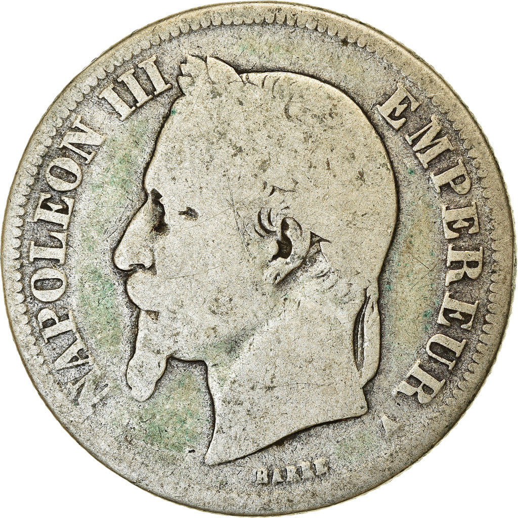 Moeda, França, Napoleon III, Napoléon III, 2 Francs, 1866, Paris, VF(20-25)