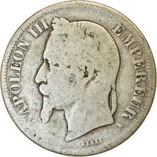 Coin, France, Napoleon III, Napoléon III, 2 Francs, 1866, Paris, VF(20-25)
