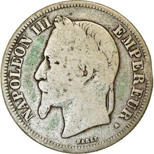 Moneta, Francia, Napoleon III, Napoléon III, 2 Francs, 1867, Paris, MB