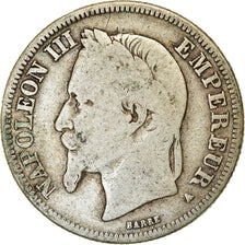 Moneta, Francja, Napoleon III, Napoléon III, 2 Francs, 1868, Paris, VF(20-25)