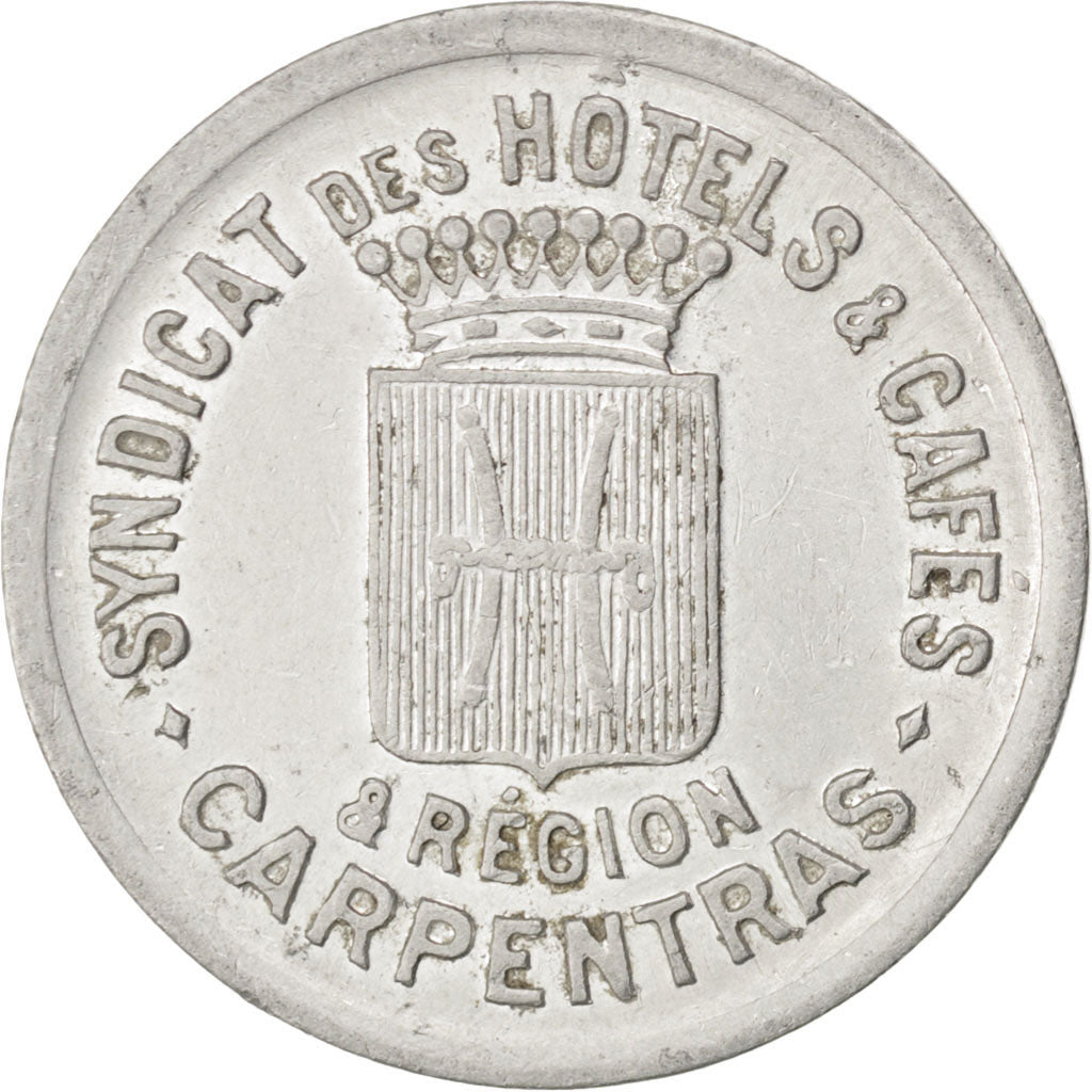 Carpentras, Syndicat des Hôtels et Cafés, 25 Centimes, Elie 10.2