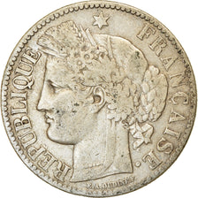 Coin, France, Cérès, 2 Francs, 1872, Paris, VF(30-35), Silver, KM:817.1