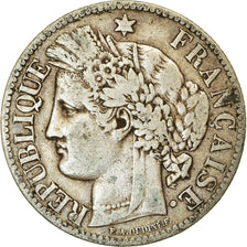 Moneta, Francia, Cérès, 2 Francs, 1887, Paris, MB, Argento, KM:817.1