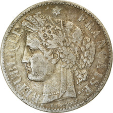 Moneta, Francia, Cérès, 2 Francs, 1887, Paris, MB+, Argento, KM:817.1