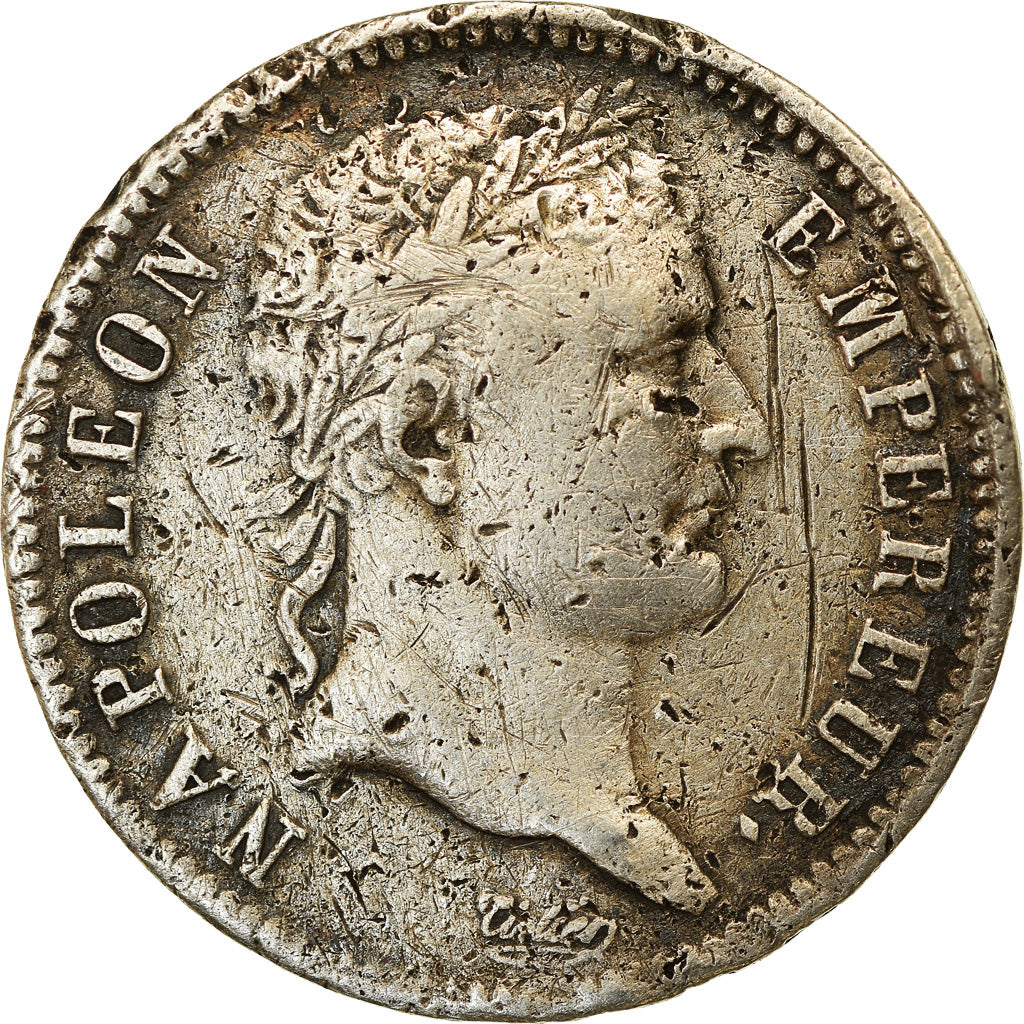 Munten, Frankrijk, Napoléon I, Franc, 1813, Paris, FR+, Zilver, KM:692.1