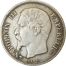Münze, Frankreich, Napoleon III, Napoléon III, Franc, 1858, Paris, S+, Silber