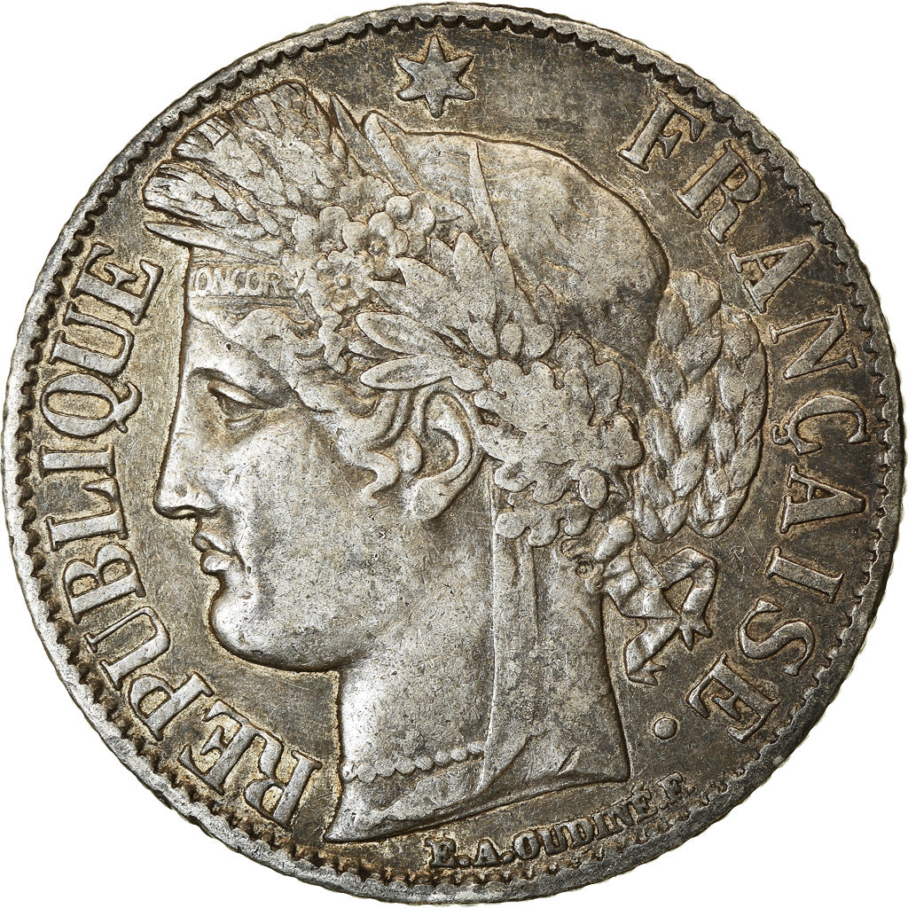 Moneta, Francia, Cérès, Franc, 1888, Paris, BB, Argento, KM:822.1