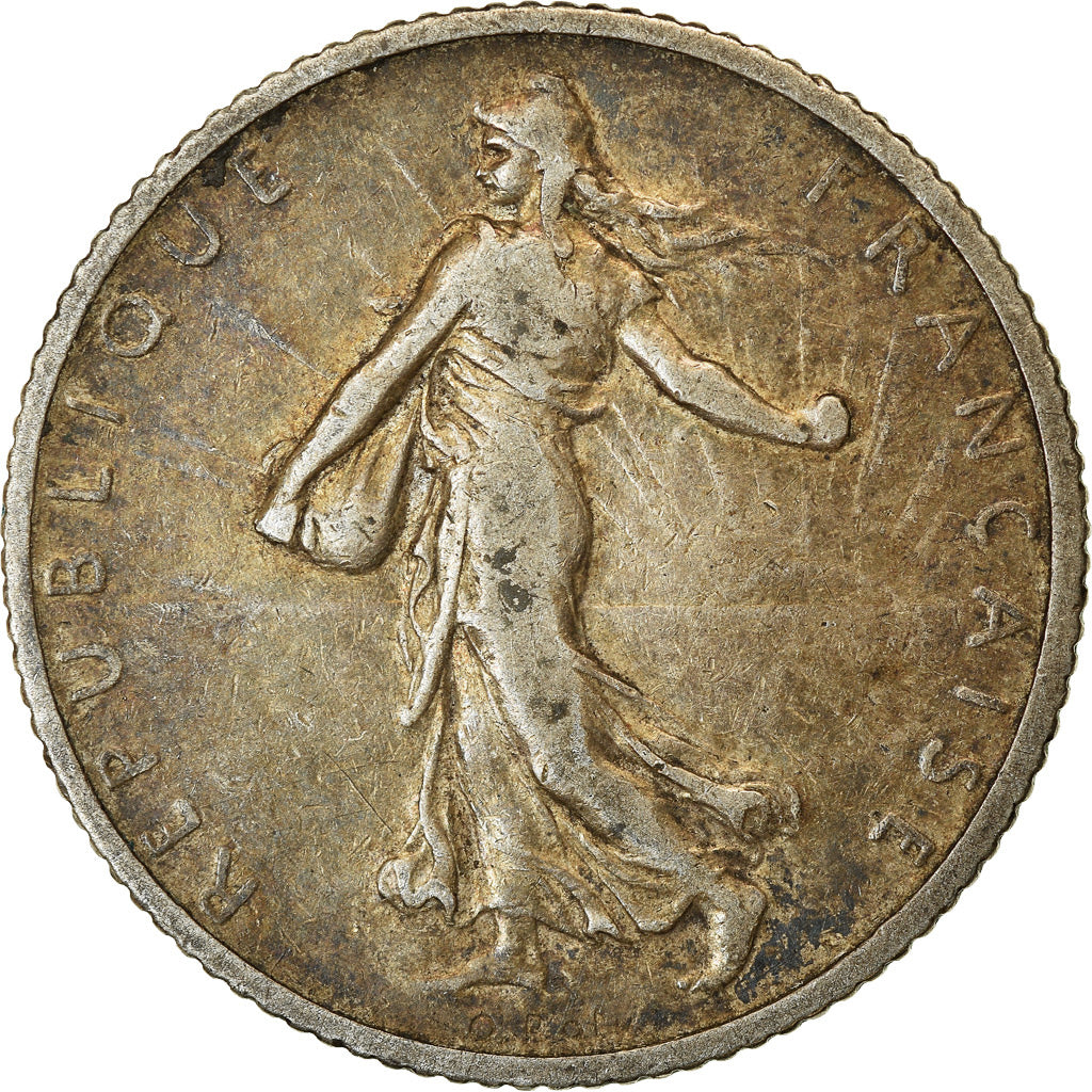 Coin, France, Semeuse, Franc, 1906, Paris, VF(30-35), Silver, KM:844.1