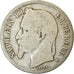 Moeda, França, Napoleon III, Napoléon III, Franc, 1868, Strasbourg, F(12-15)
