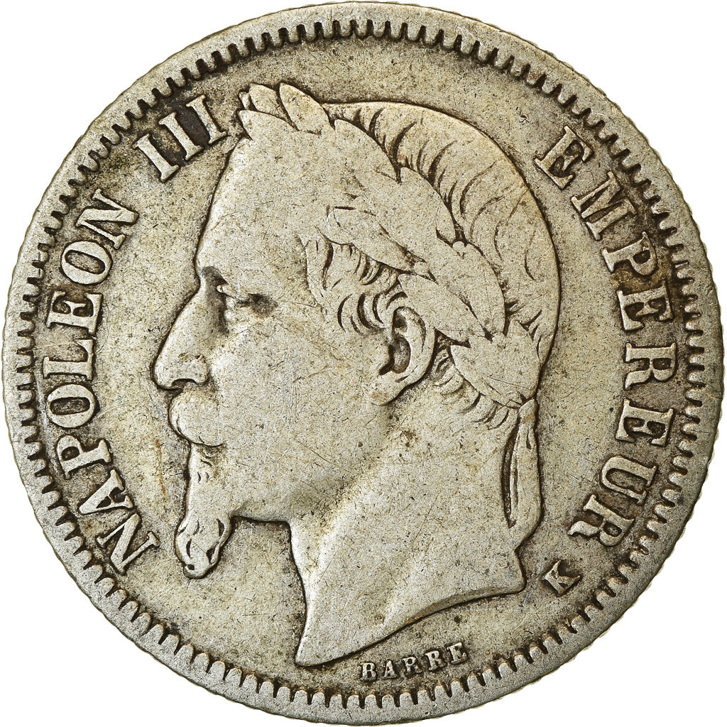 Munten, Frankrijk, Napoleon III, Napoléon III, Franc, 1867, Bordeaux, FR
