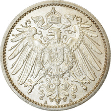 Coin, GERMANY - EMPIRE, Wilhelm II, Mark, 1914, Berlin, MS(60-62), Silver, KM:14
