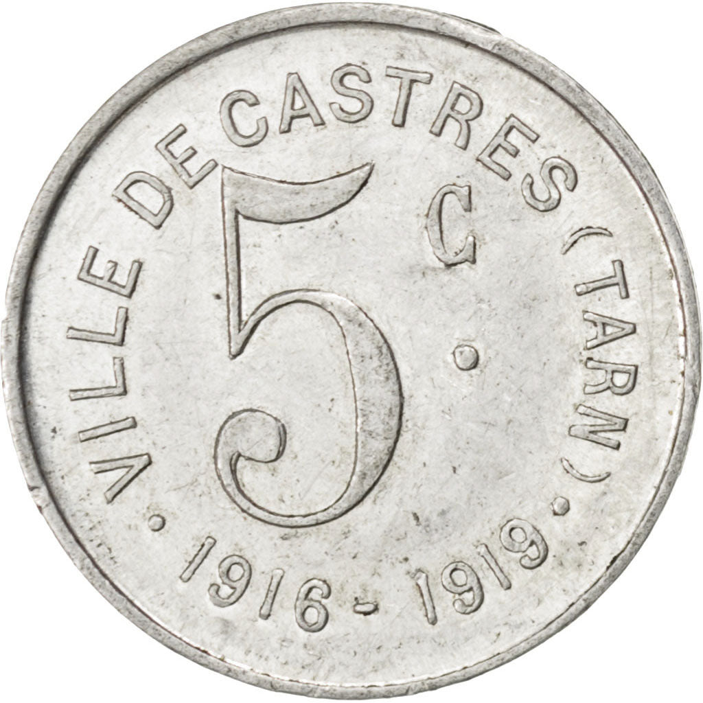 France, 5 Centimes, EF(40-45), Aluminium, Elie #10.1, 0.58