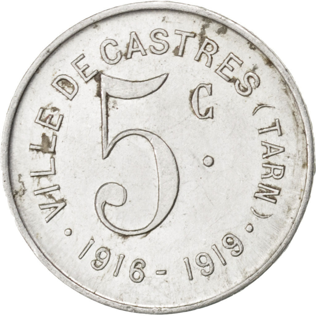 France, 5 Centimes, EF(40-45), Aluminium, Elie #10.1, 0.56