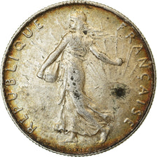 Moneda, Francia, Semeuse, 50 Centimes, 1908, Paris, MBC, Plata, KM:854