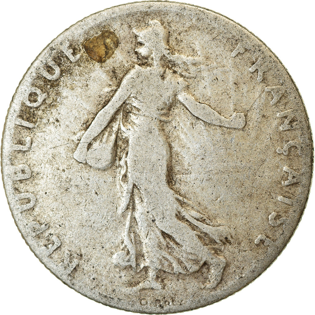 Coin, France, Semeuse, 50 Centimes, 1911, Paris, VF(20-25), Silver, KM:854