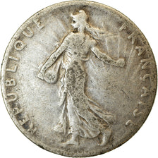 Moeda, França, Semeuse, 50 Centimes, 1911, Paris, VF(20-25), Prata, KM:854