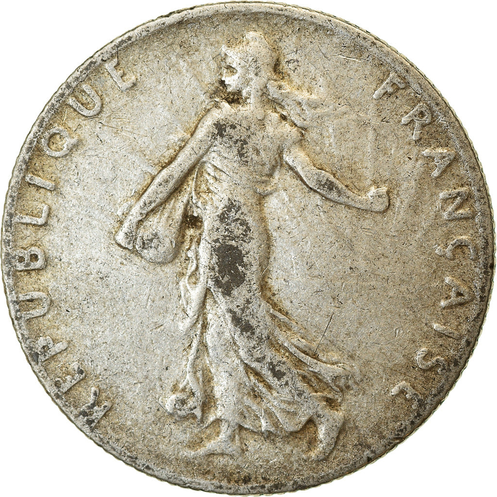 Coin, France, Semeuse, 50 Centimes, 1911, Paris, VF(20-25), Silver, KM:854