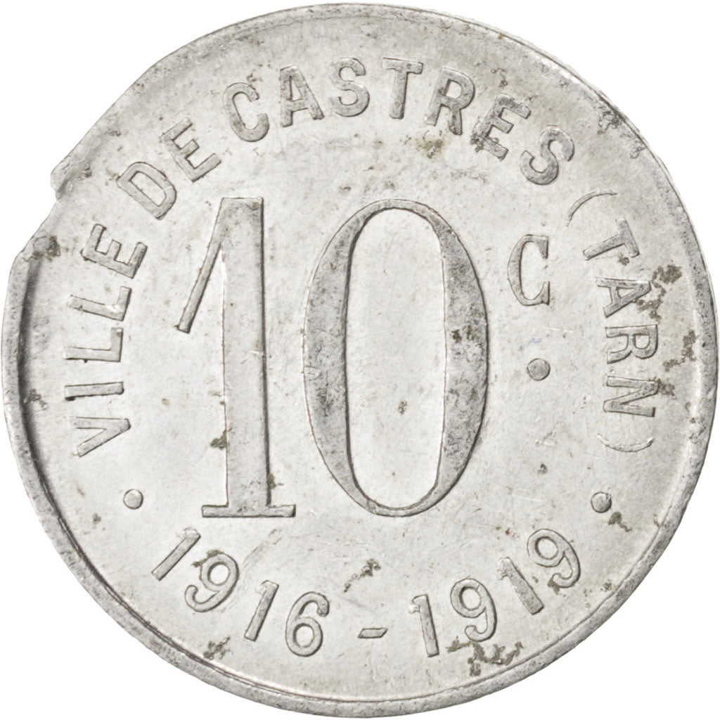 France, 10 Centimes, EF(40-45), Aluminium, Elie #10.2, 0.86