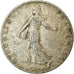 Moneda, Francia, Semeuse, 50 Centimes, 1911, Paris, BC+, Plata, KM:854