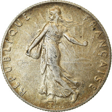 Coin, France, Semeuse, 50 Centimes, 1913, Paris, AU(50-53), Silver, KM:854