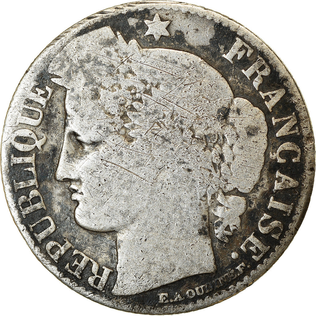 Münze, Frankreich, Cérès, 50 Centimes, 1872, Paris, S, Silber, KM:834.1