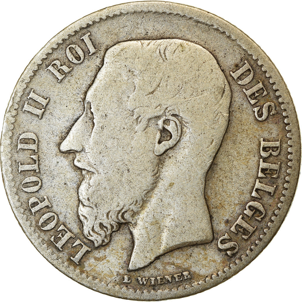 Coin, Belgium, Leopold II, 50 Centimes, 1898, VF(30-35), Silver, KM:26