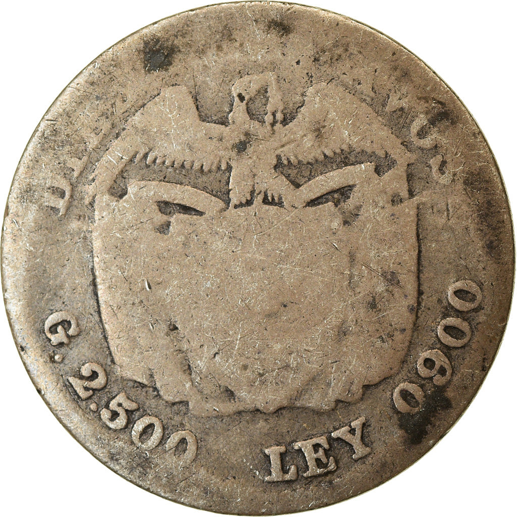 Coin, Colombia, 10 Centavos, 1913, F(12-15), Silver, KM:196.1