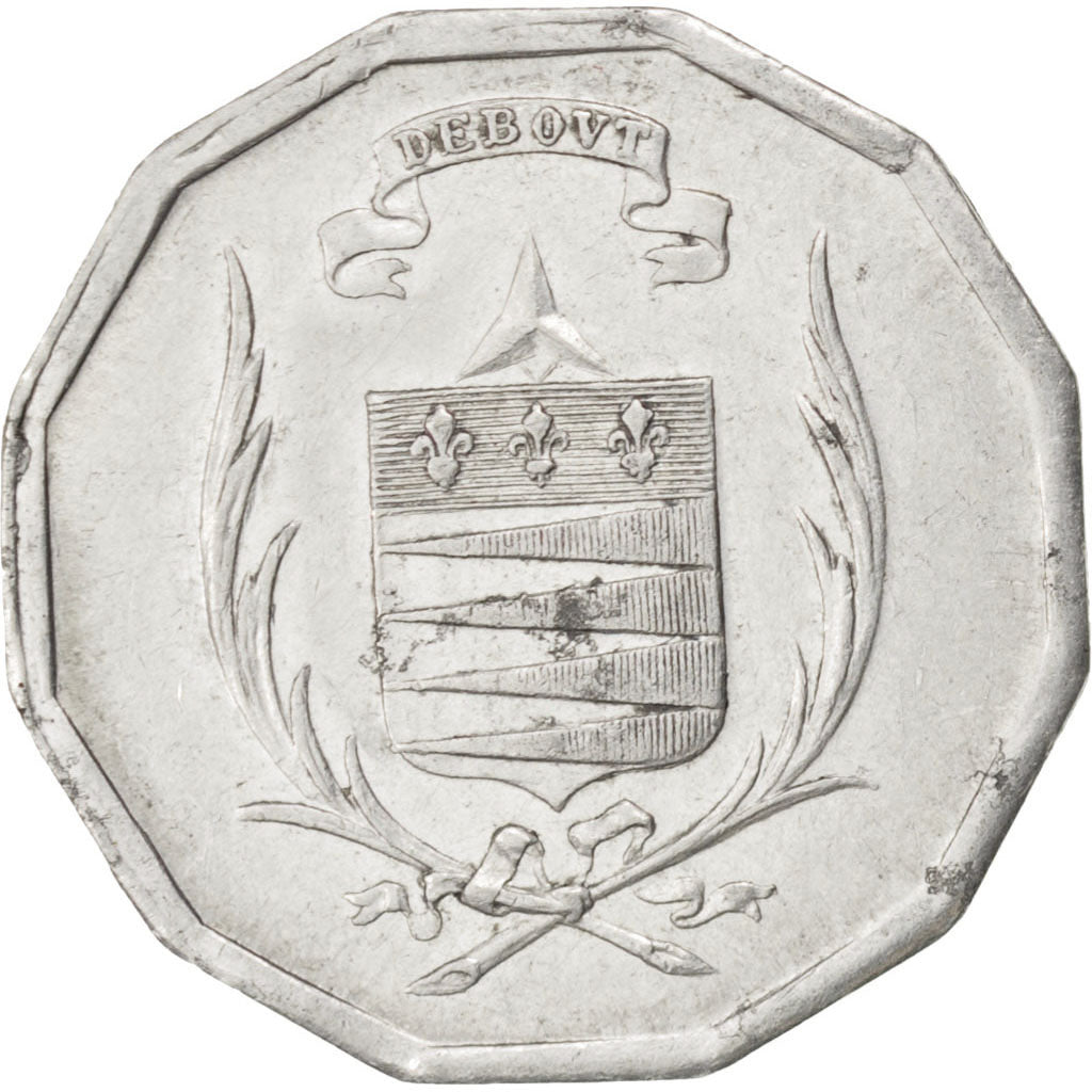 France, 25 Centimes, EF(40-45), Aluminium, Elie #10.3, 1.24