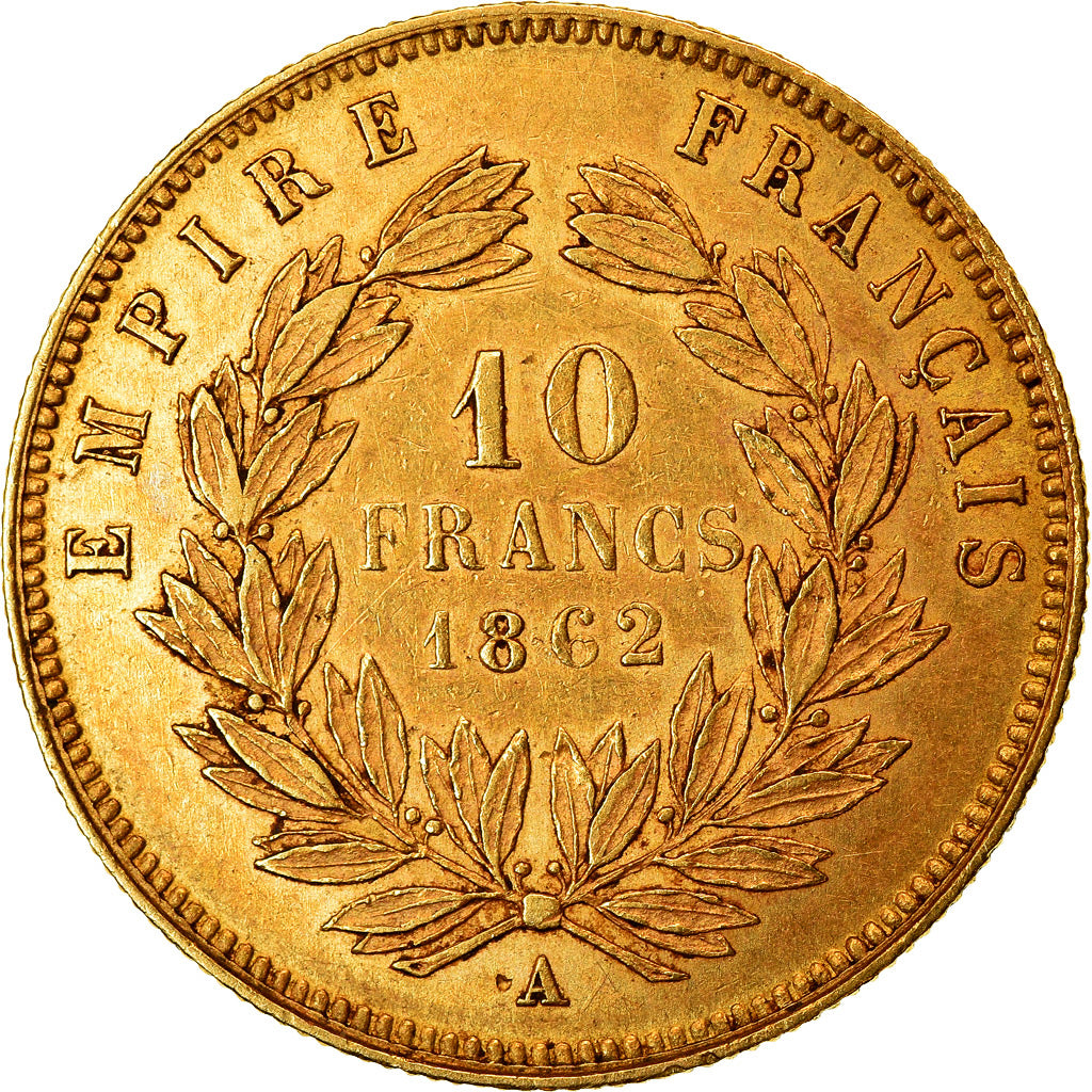 Munten, Frankrijk, Napoleon III, Napoléon III, 10 Francs, 1862, Paris, Hybrid