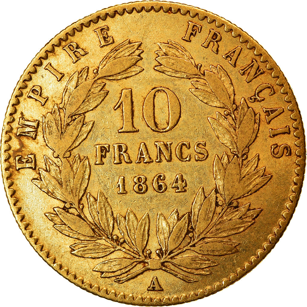 Monnaie, France, Napoleon III, Napoléon III, 10 Francs, 1864, Paris, TTB, Or